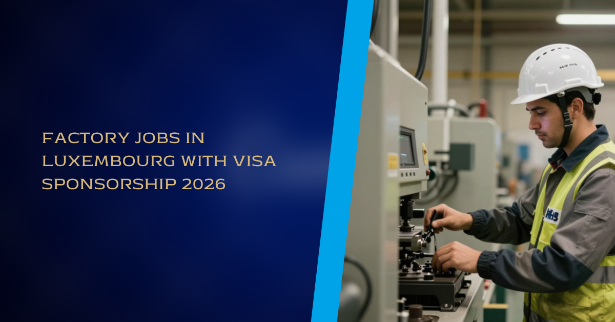 Factory Jobs in Luxembourg with Visa Sponsorship 2026